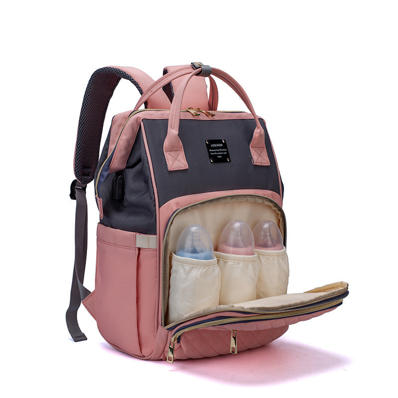 Baby Changing Bag – Large Nappy Backpack with Insulated Pockets & USB Port