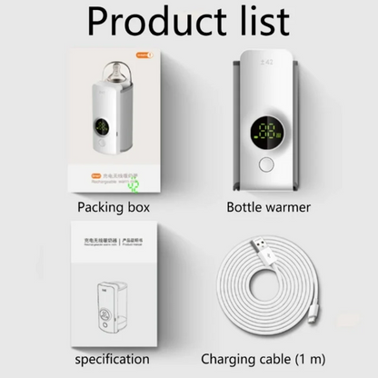 Portable Baby Bottle Warmer – USB Rechargeable Baby Milk Warmer