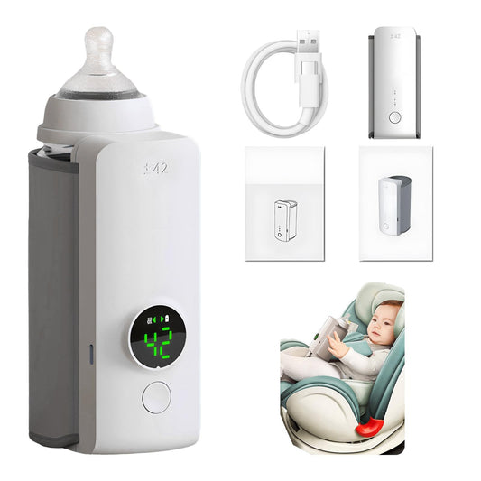 Portable Baby Bottle Warmer – USB Rechargeable Baby Milk Warmer